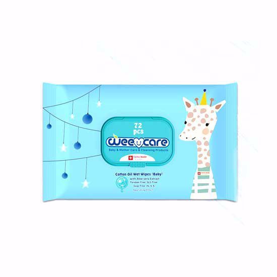 Picture of دستمال مرطوب WEE CARE بسته 72 عددی (آبی)