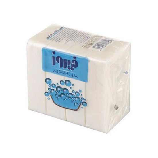 صابون لباسشویی فیروز حجم 120 گرم بسته 4 عددی