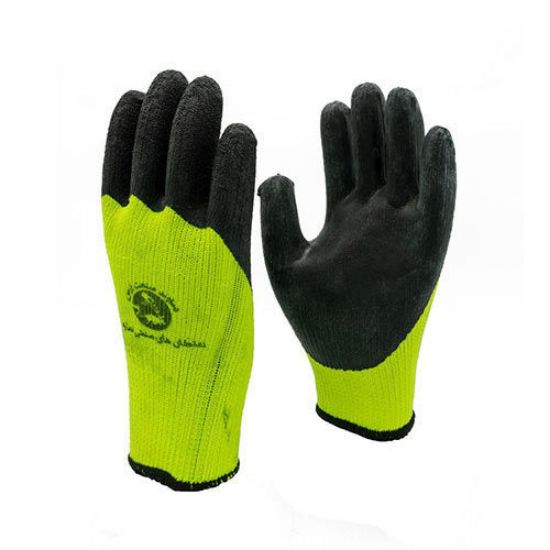 Picture of دستکش ایمنی کف نیتریل رنگ مشکی فسفری