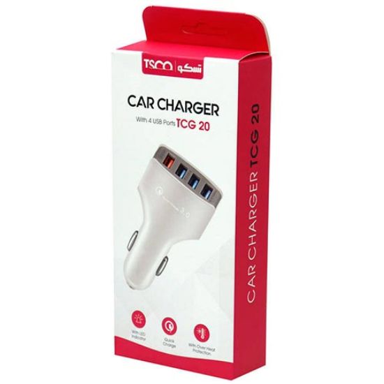 Picture of شارژر فندکی تسکو مدل TCG20 رنگ سفید