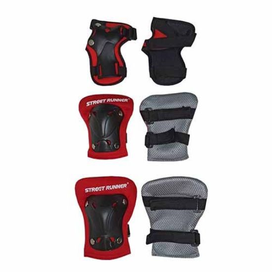 Picture of ست لوازم ایمنی استریت رانر 6 تکه قرمز