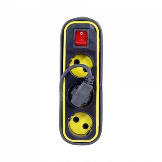 Picture of چندراهی برق دینا مدل D3000 طول 3.8 متر مشکی زرد