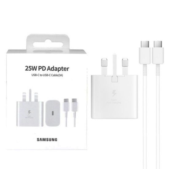 Picture of آداپتور 25 وات سامسونگ مدل EP-TA800 به همراه کابل USB-C