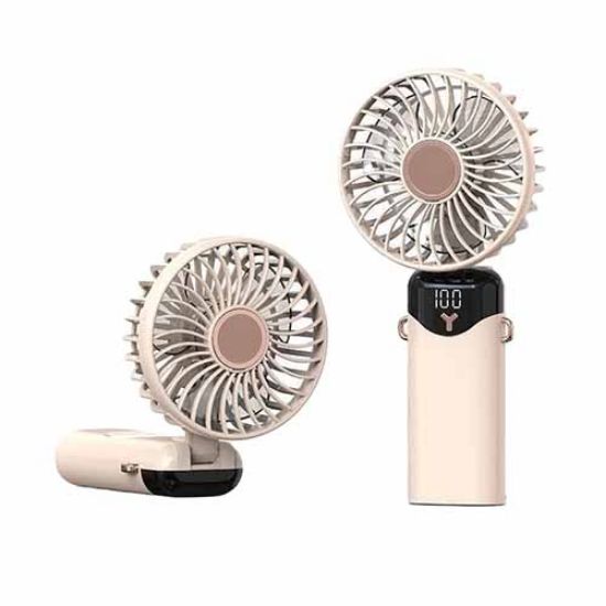 Picture of پنکه شارژی تاشو پی نت مدل P.802 کرم