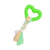 Picture of اسباب بازی دندانی سگ بایو موزارا مدل قلب و استخوان کرم و سبز